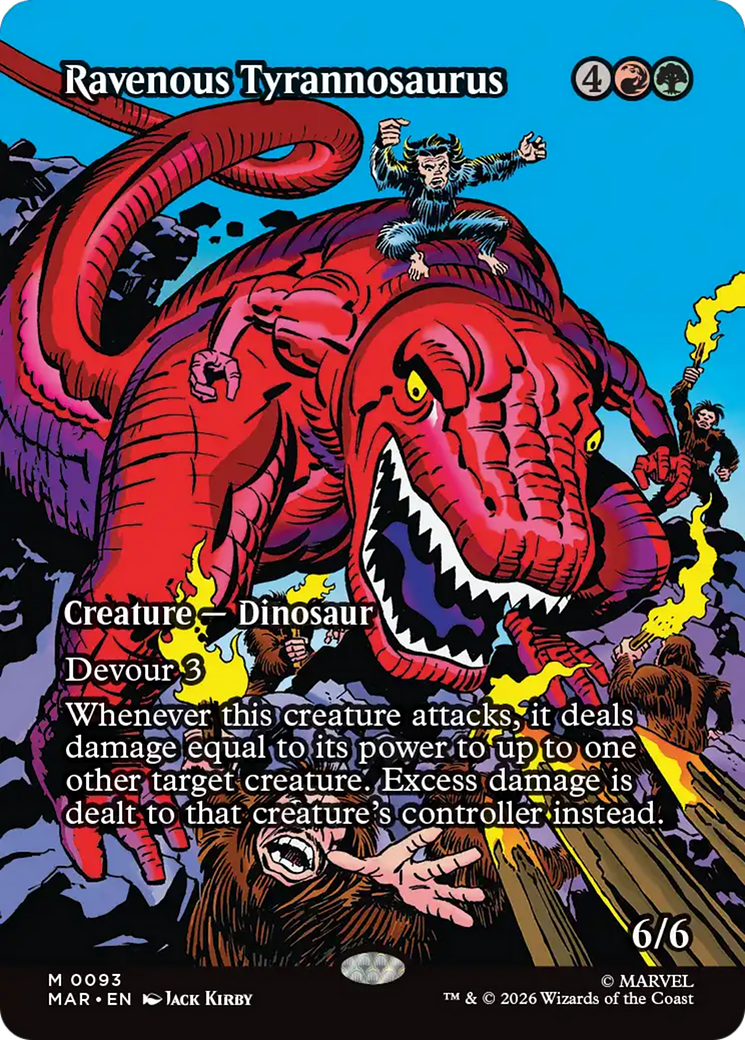 Ravenous Tyrannosaurus (Borderless) [Marvel Universe: Eternal-Legal] | Total Play