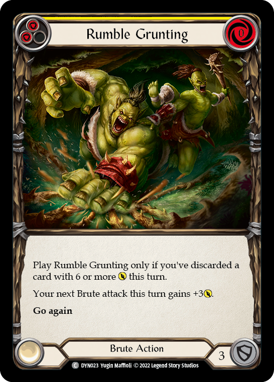 Rumble Grunting (Yellow) [DYN023] (Dynasty) | Total Play
