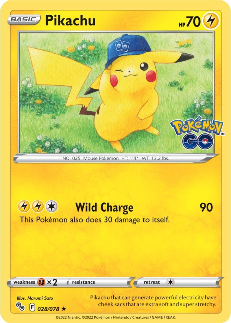 Pikachu (028/078) [Pokémon GO] | Total Play
