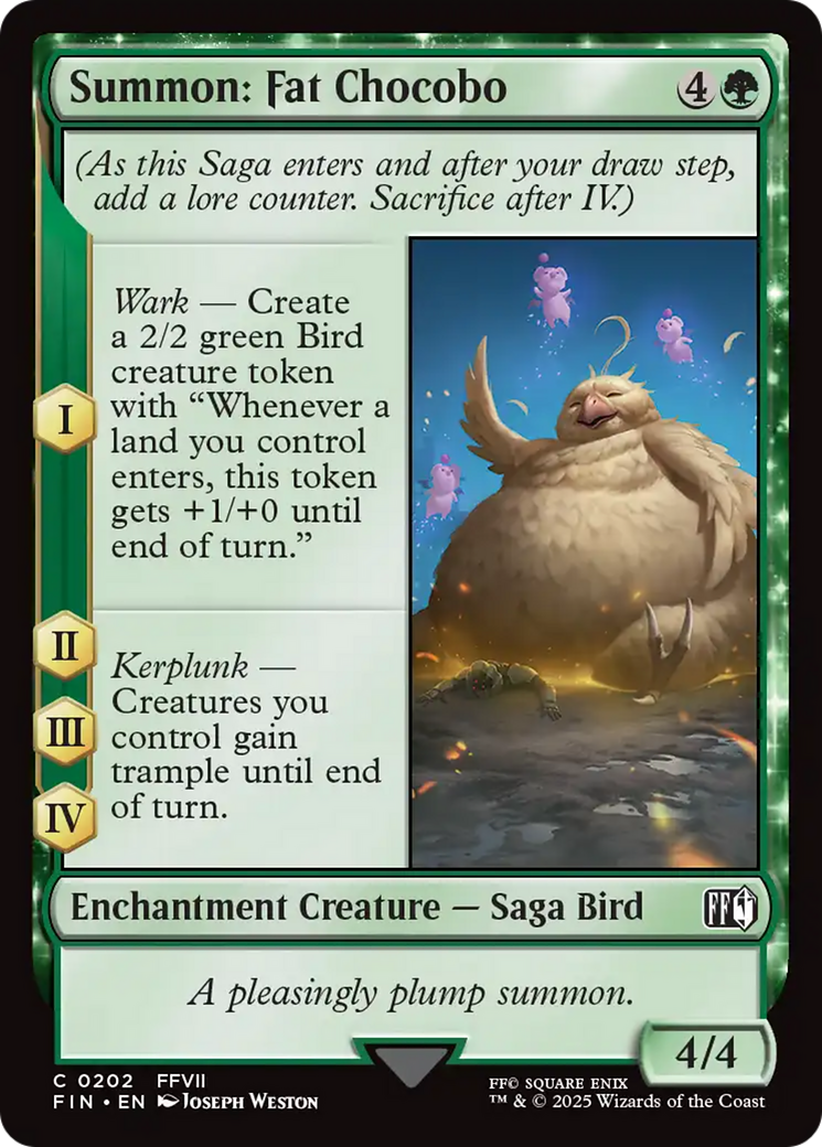 Summon: Fat Chocobo [FINAL FANTASY] | Total Play