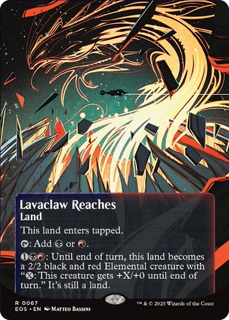Lavaclaw Reaches (0067) (Borderless) [Edge of Eternities: Stellar Sights] | Total Play