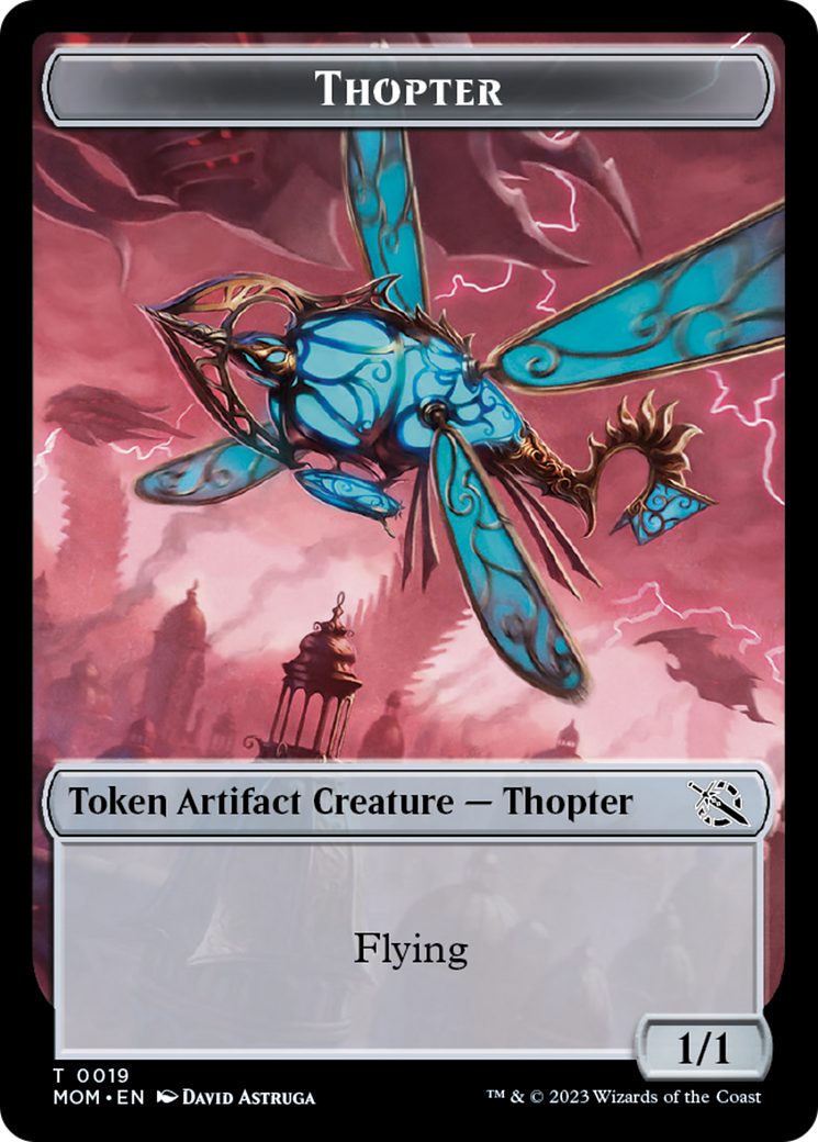 Thopter // Beast Double-Sided Token [March of the Machine Commander Tokens] | Total Play