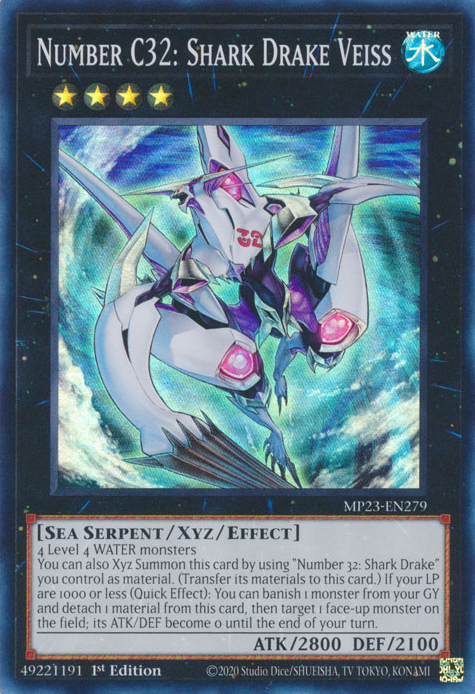 Number C32: Shark Drake Veiss [MP23-EN279] Super Rare | Total Play