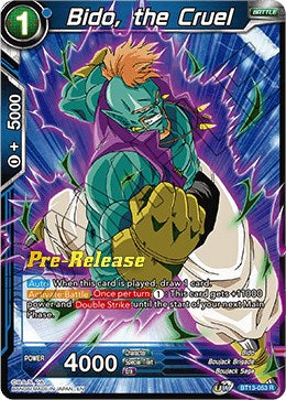 Bido, the Cruel (BT13-053) [Supreme Rivalry Prerelease Promos] | Total Play