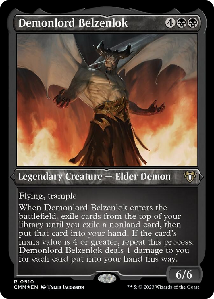 Demonlord Belzenlok (Foil Etched) [Commander Masters] | Total Play