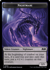 Nightmare // Food (0010) Double-Sided Token [Wilds of Eldraine Tokens] | Total Play