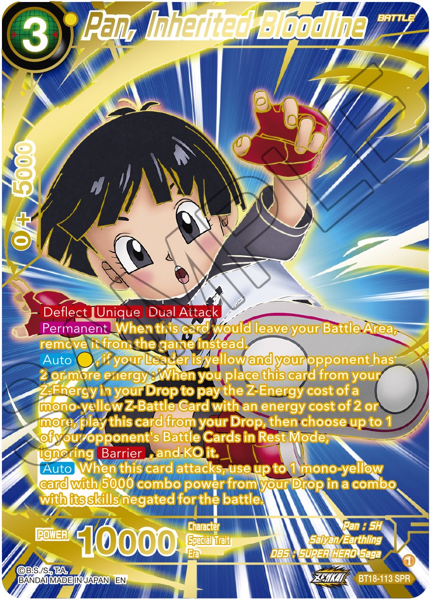 Pan, Inherited Bloodline (SPR) (BT18-113) [Dawn of the Z-Legends] | Total Play
