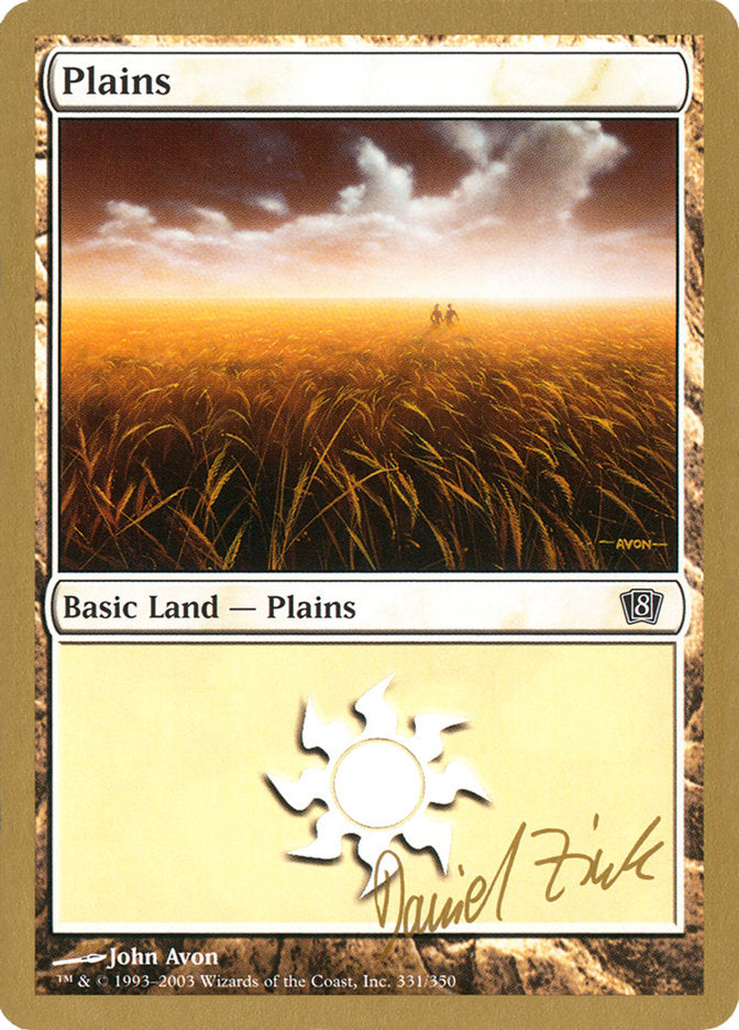 Plains (dz331) (Daniel Zink) [World Championship Decks 2003] | Total Play