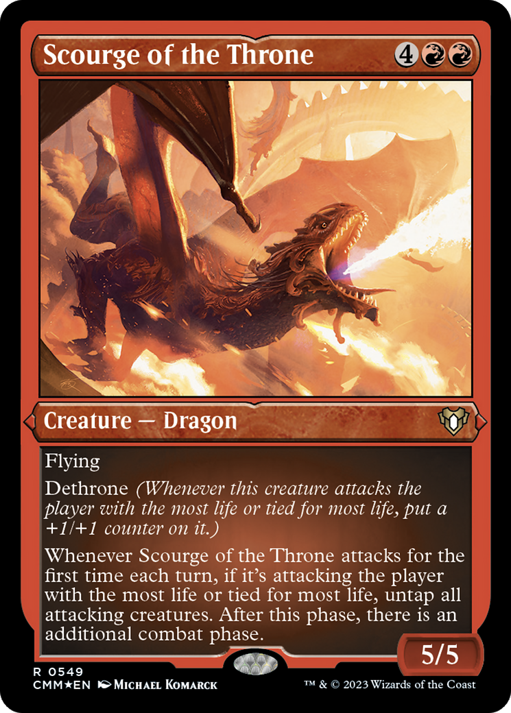 Scourge of the Throne (Foil Etched) [Commander Masters] | Total Play