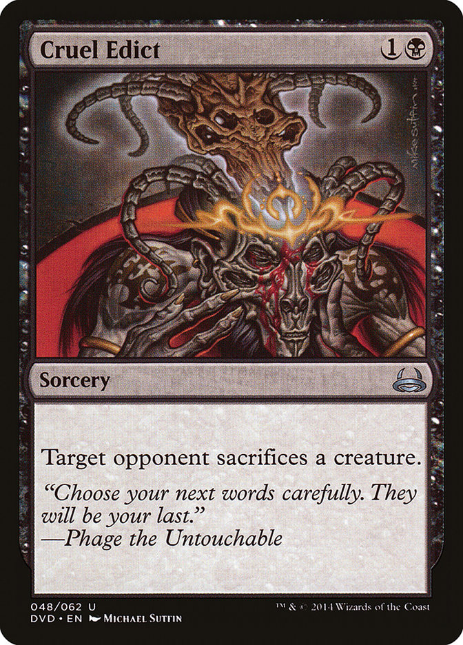 Cruel Edict (Divine vs. Demonic) [Duel Decks Anthology] | Total Play