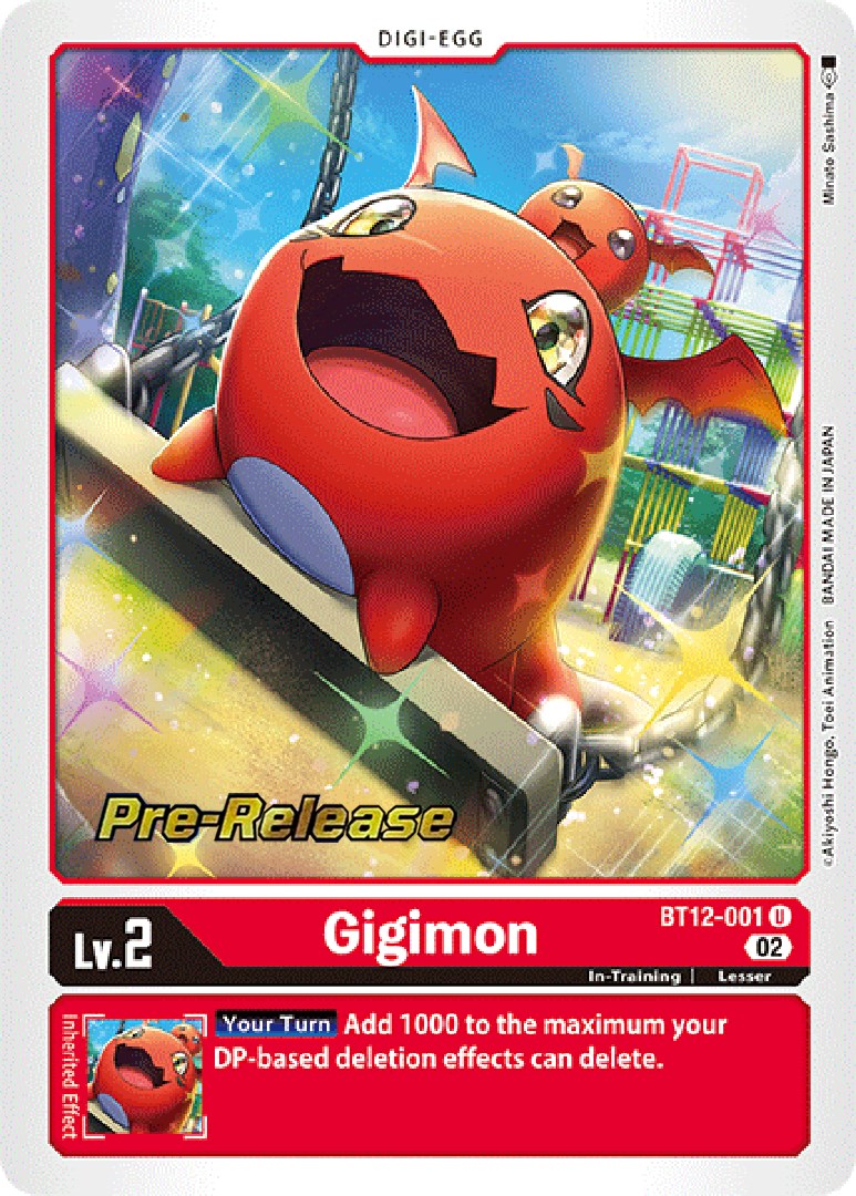 Gigimon [BT12-001] [Across Time Pre-Release Cards] | Total Play