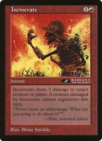 Incinerate (Oversized) [Oversize Cards] | Total Play
