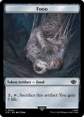 Tentacle // Food (0024) Double-Sided Token (Surge Foil) [The Lord of the Rings: Tales of Middle-Earth Tokens] | Total Play