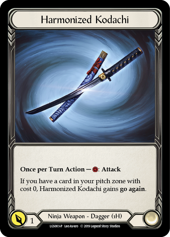 Harmonized Kodachi [LGS003-P] (Promo)  1st Edition Cold Foil | Total Play