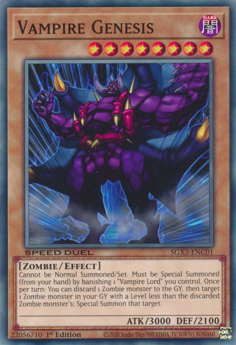 Vampire Genesis [SGX3-ENC01] Common | Total Play