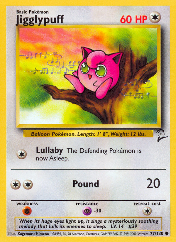 Jigglypuff (77/130) [Base Set 2] | Total Play