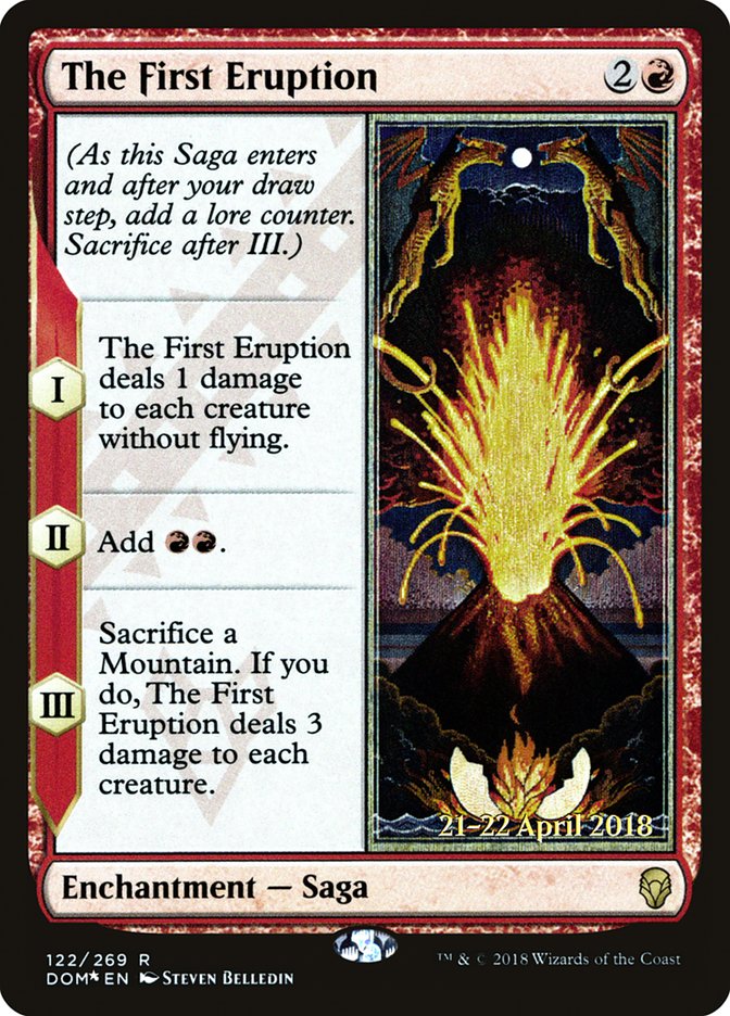 The First Eruption [Dominaria Prerelease Promos] | Total Play
