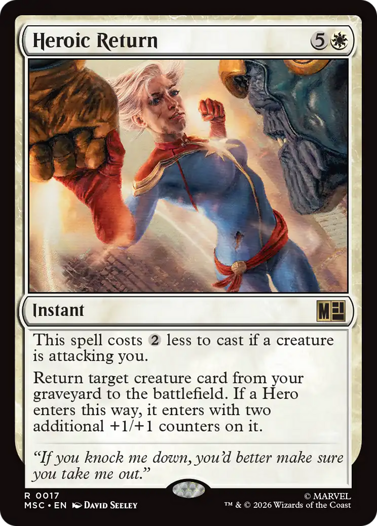 Heroic Return [Marvel Super Heroes Commander] | Total Play