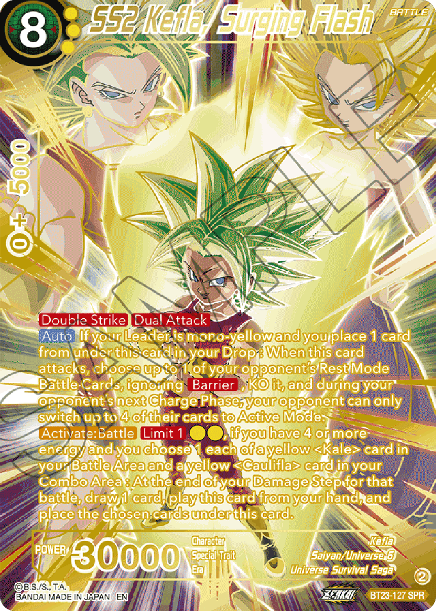SS2 Kefla, Surging Flash (SPR) (BT23-127) [Perfect Combination] | Total Play