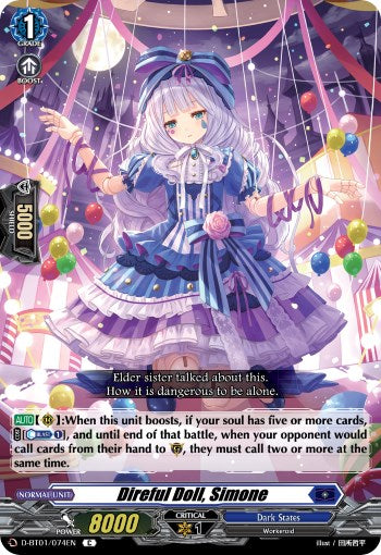 Direful Doll, Simone (D-BT01/074EN) [Genesis of the Five Greats] | Total Play
