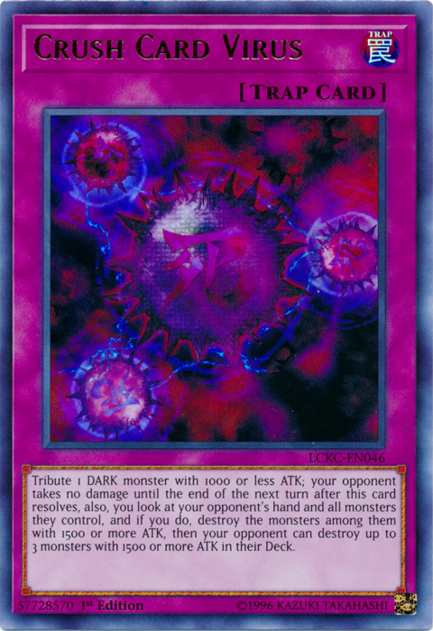 Crush Card Virus (Version 2) [LCKC-EN046] Ultra Rare | Total Play