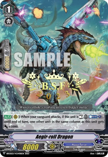 Aegir-roll Dragon (BCS Hot-Stamp) (BSF2023/VGV01) [Bushiroad Event Cards] | Total Play