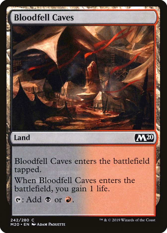 Bloodfell Caves [Core Set 2020] | Total Play