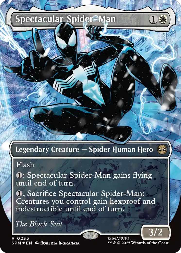 Spectacular Spider-Man (0235) (Borderless) (Textured Foil) [Marvel's Spider-Man] | Total Play