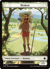 Copy // Human Double-Sided Token [Foundations Tokens] | Total Play