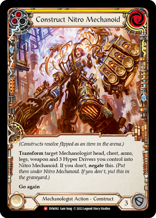 Construct Nitro Mechanoid // Nitro Mechanoid [DYN092] (Dynasty)  Cold Foil | Total Play