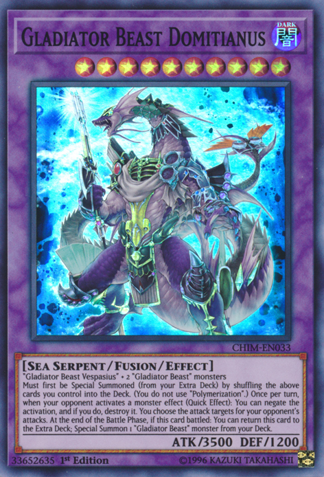 Gladiator Beast Domitianus [CHIM-EN033] Super Rare | Total Play
