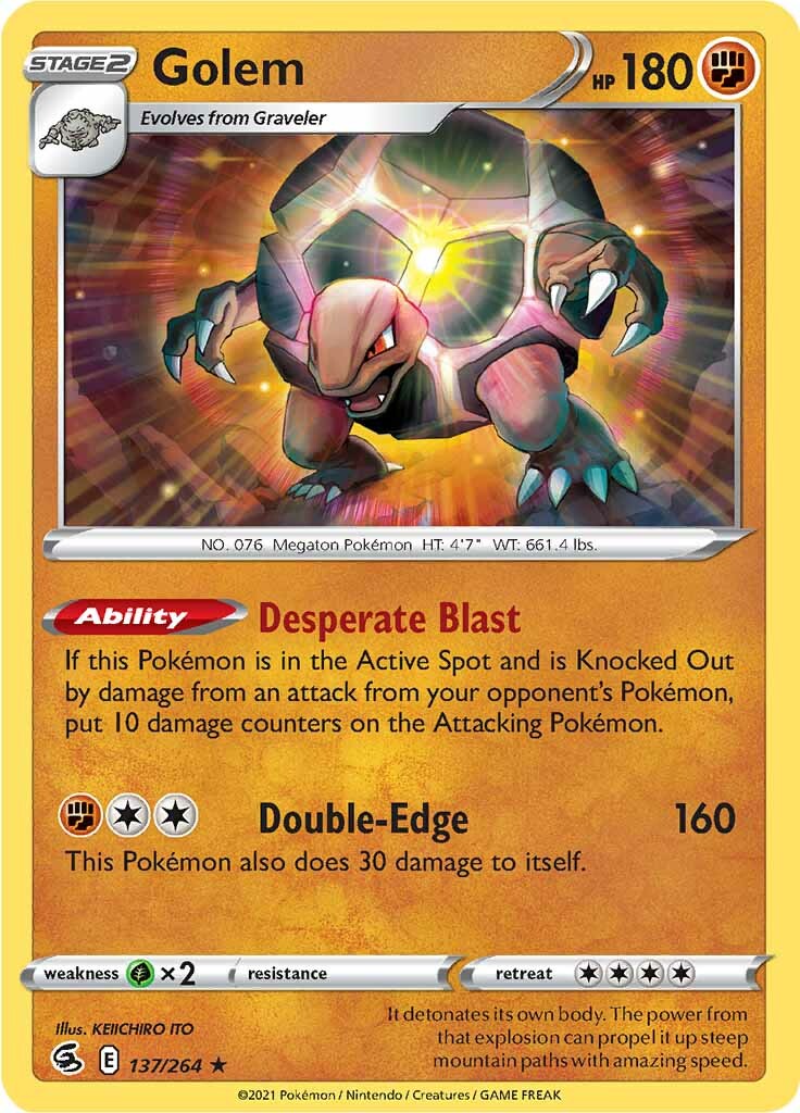 Golem (137/264) [Sword & Shield: Fusion Strike] | Total Play
