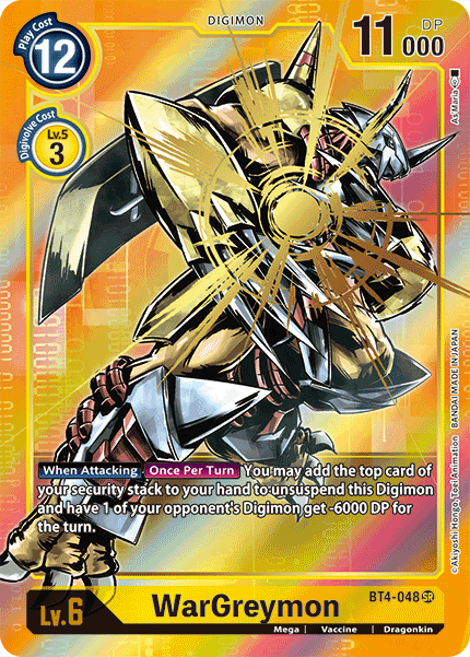 WarGreymon [BT4-048] (Alternate Art) [Great Legend] | Total Play