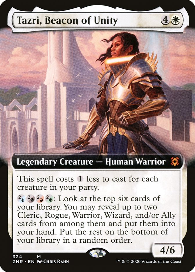 Tazri, Beacon of Unity (Extended Art) [Zendikar Rising] | Total Play