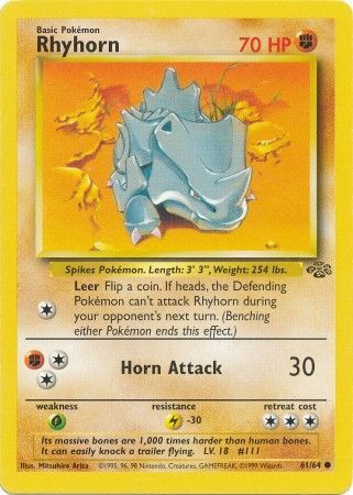 Rhyhorn (61/64) [Jungle Unlimited] | Total Play
