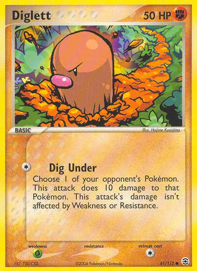Diglett (61/112) [EX: FireRed & LeafGreen] | Total Play