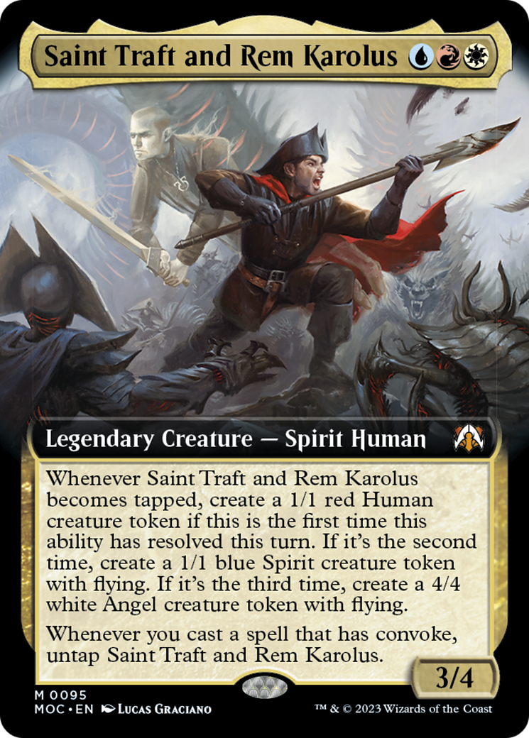 Saint Traft and Rem Karolus (Extended Art) [March of the Machine Commander] | Total Play