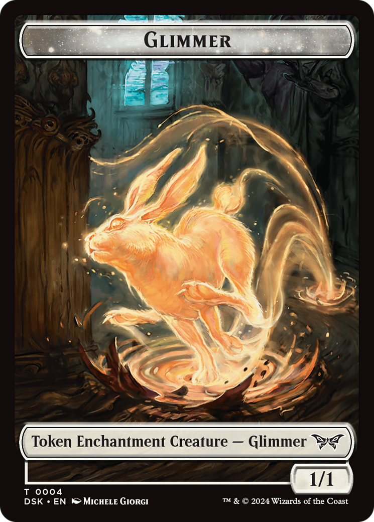 Glimmer Token [Duskmourn: House of Horror Tokens] | Total Play