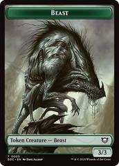 Clue // Beast (0005) Double-Sided Token [Edge of Eternities Commander Tokens] | Total Play