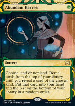 Abundant Harvest (Foil Etched) [Strixhaven: Mystical Archive] | Total Play