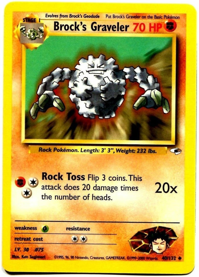 Brock's Graveler (40/132) [Gym Heroes Unlimited] | Total Play