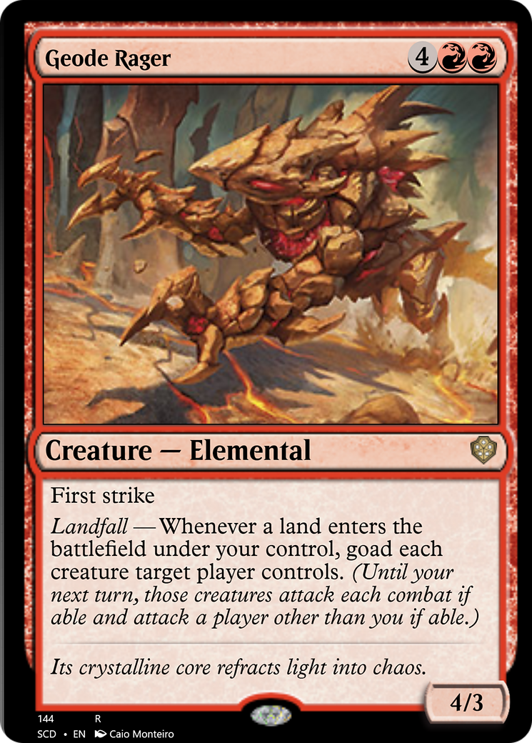 Geode Rager [Starter Commander Decks] | Total Play