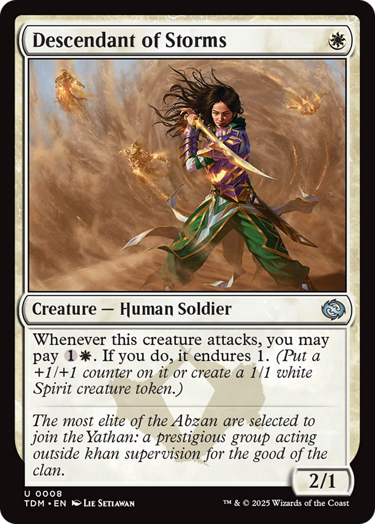 Descendant of Storms [Tarkir: Dragonstorm] | Total Play