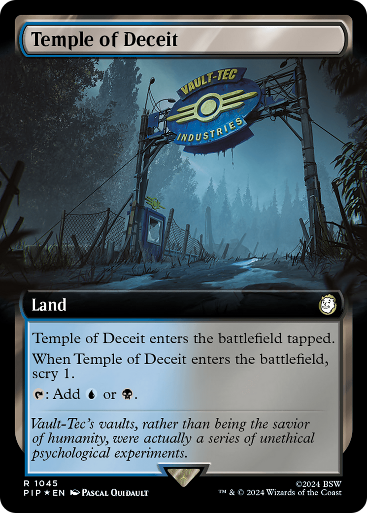 Temple of Deceit (Extended Art) (Surge Foil) [Fallout] | Total Play