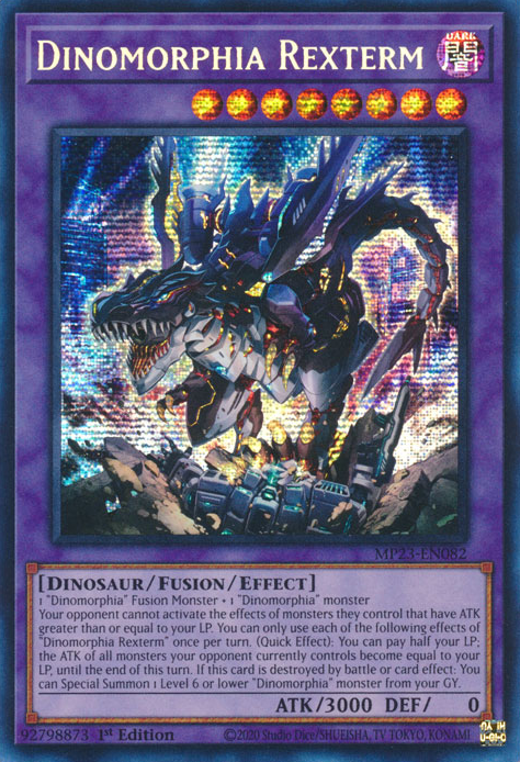 Dinomorphia Rexterm [MP23-EN082] Prismatic Secret Rare | Total Play
