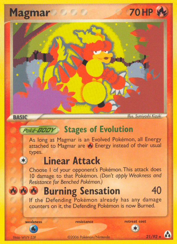 Magmar (21/92) [EX: Legend Maker] | Total Play