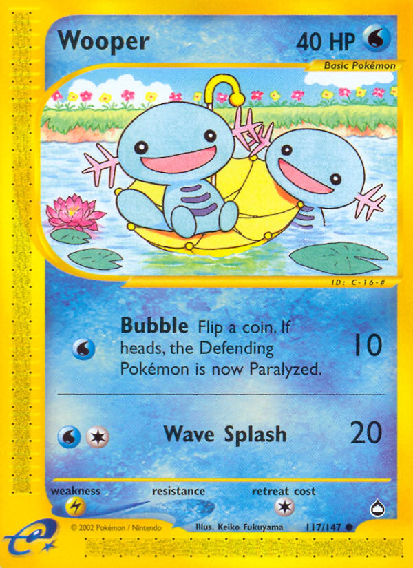 Wooper (117/147) [Aquapolis] | Total Play