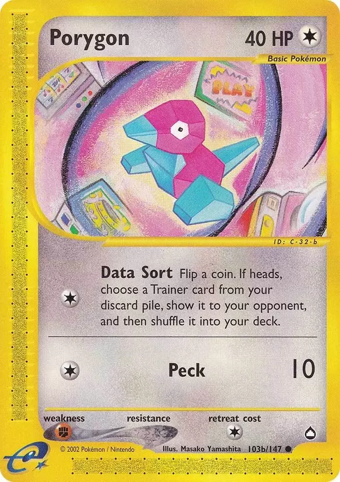Porygon (103b/147) [Aquapolis] | Total Play