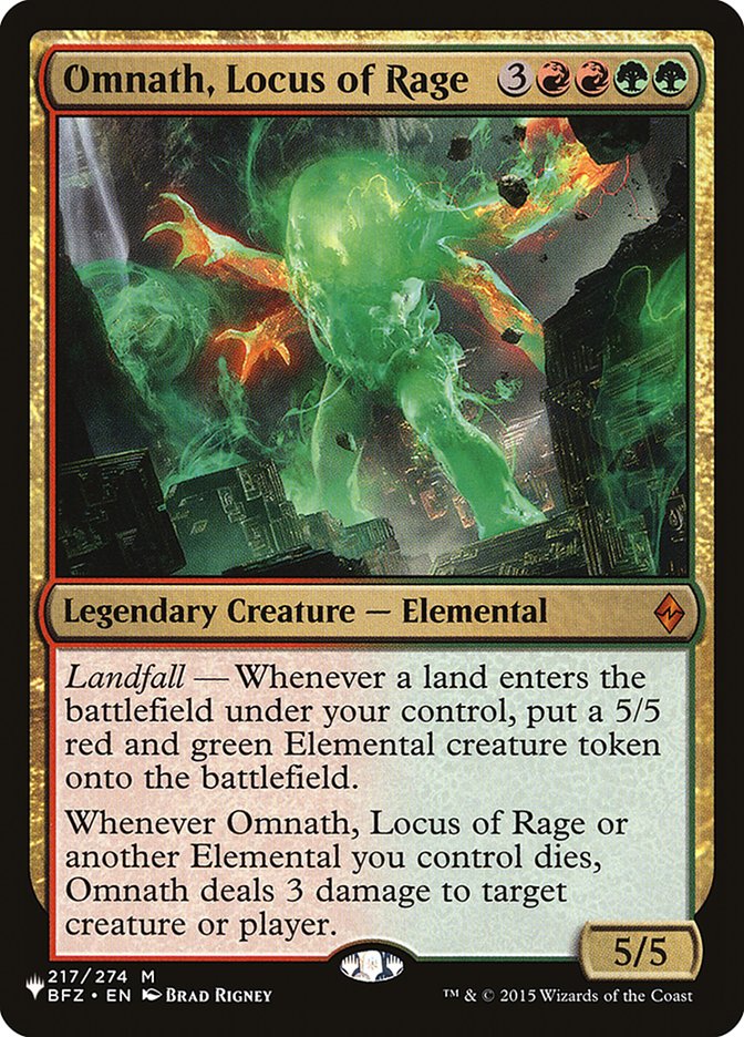 Omnath, Locus of Rage [The List] | Total Play
