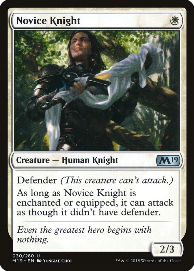Novice Knight [Core Set 2019] | Total Play